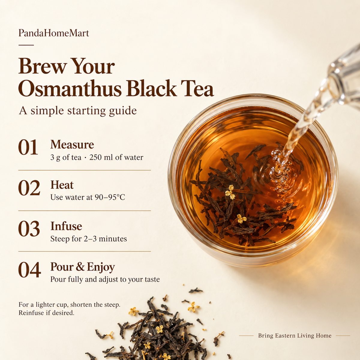 Osmanthus Black Tea – Floral Chinese Tea 80 g