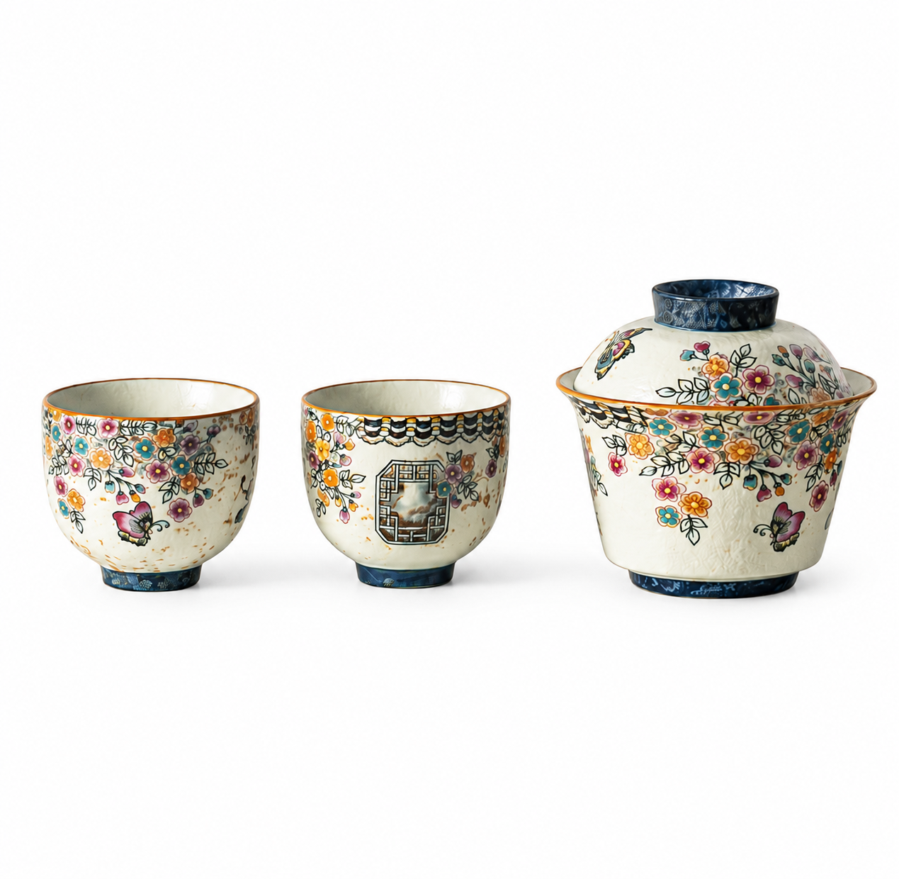 Butterfly Garden Porcelain Gaiwan Tea Set™
