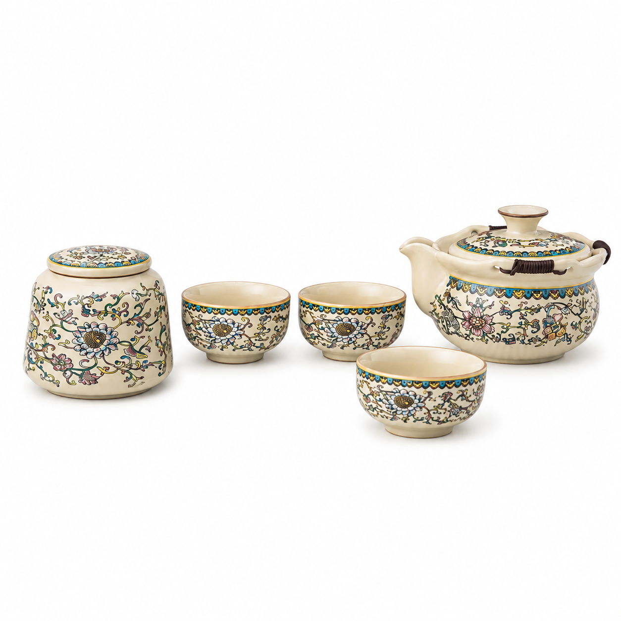 Imperial Blossom Travel Tea Ceremony Set™ Portable Chinese Gongfu Tea Set with Travel Case