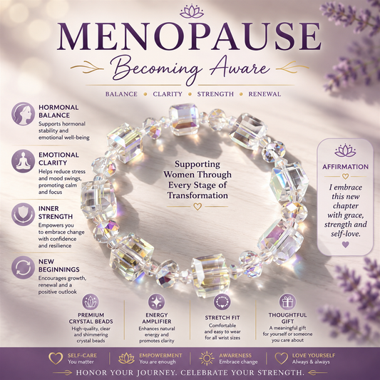 Clarity & Inner Awareness Crystal Bracelet™ | Aurora Crystal Mindfulness Bracelet