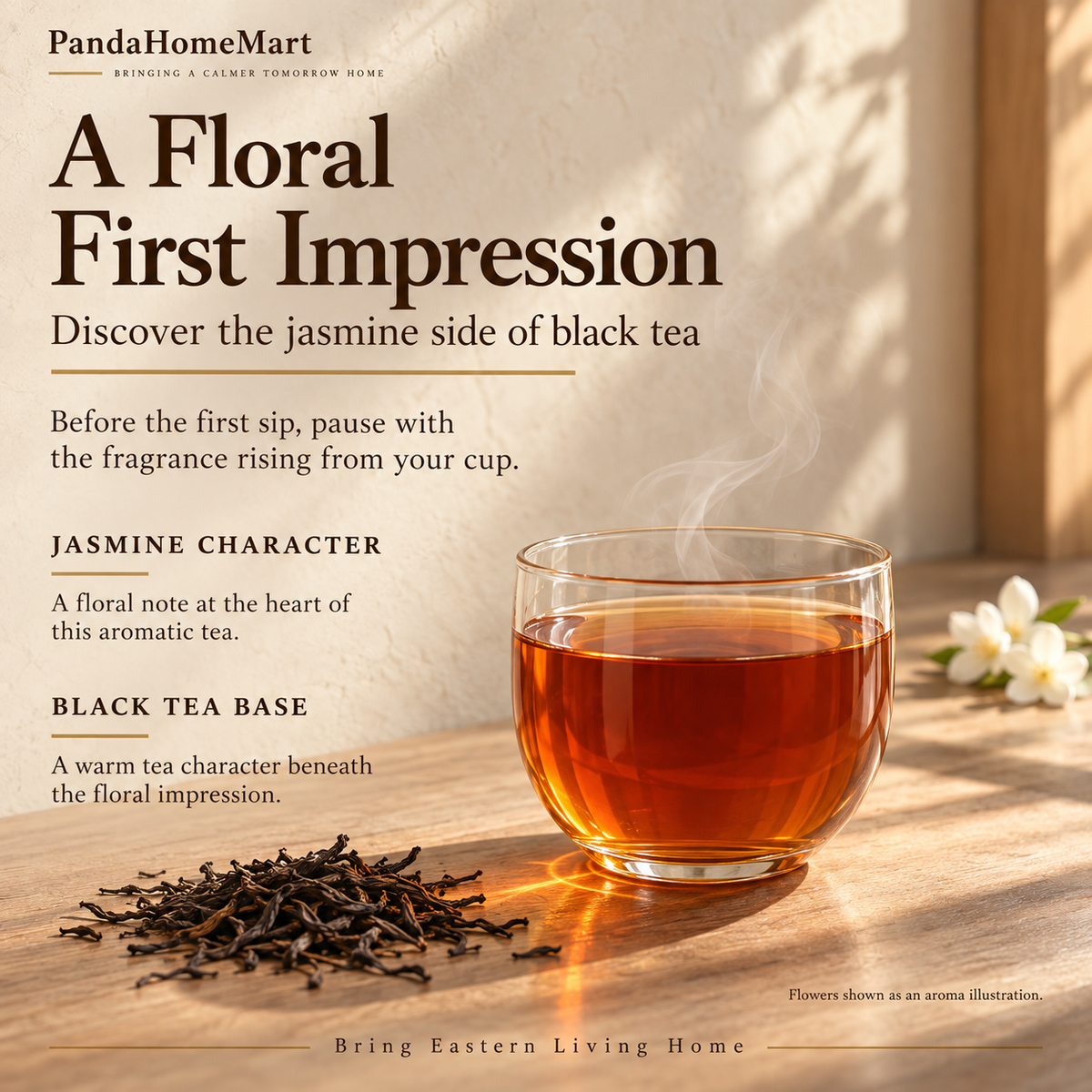 Jasmine Black Tea – Floral Chinese Loose Leaf Tea 80 g