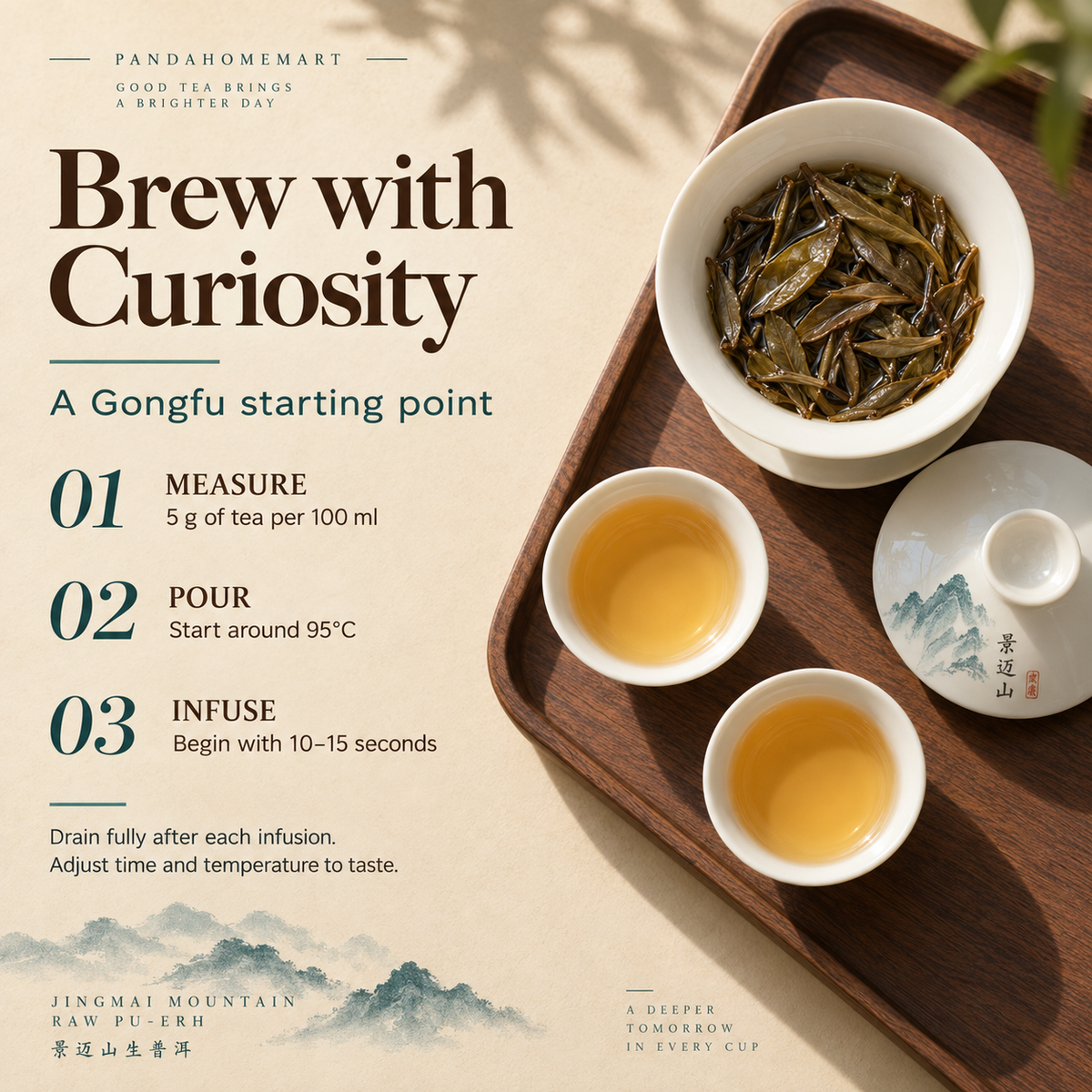 Jingmai Mountain Raw Pu-erh Tea – 35 g