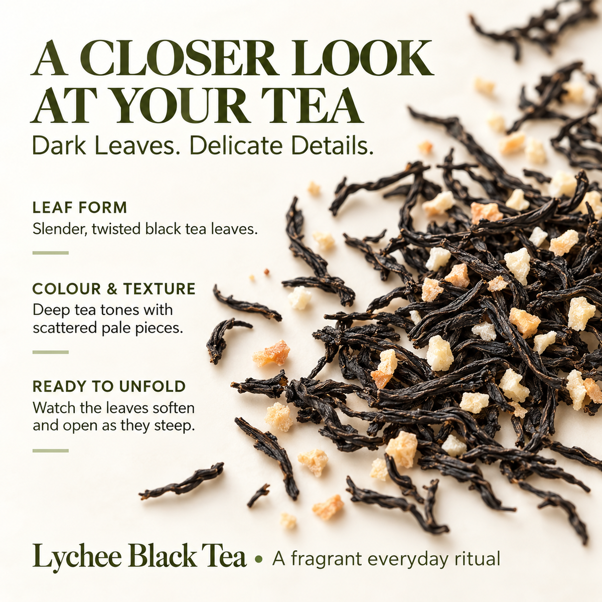 Lychee Black Tea – Chinese Fruity Loose Leaf Tea 100 g