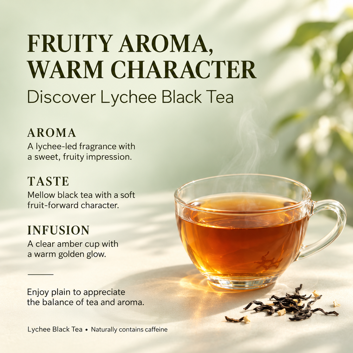 Lychee Black Tea – Chinese Fruity Loose Leaf Tea 100 g
