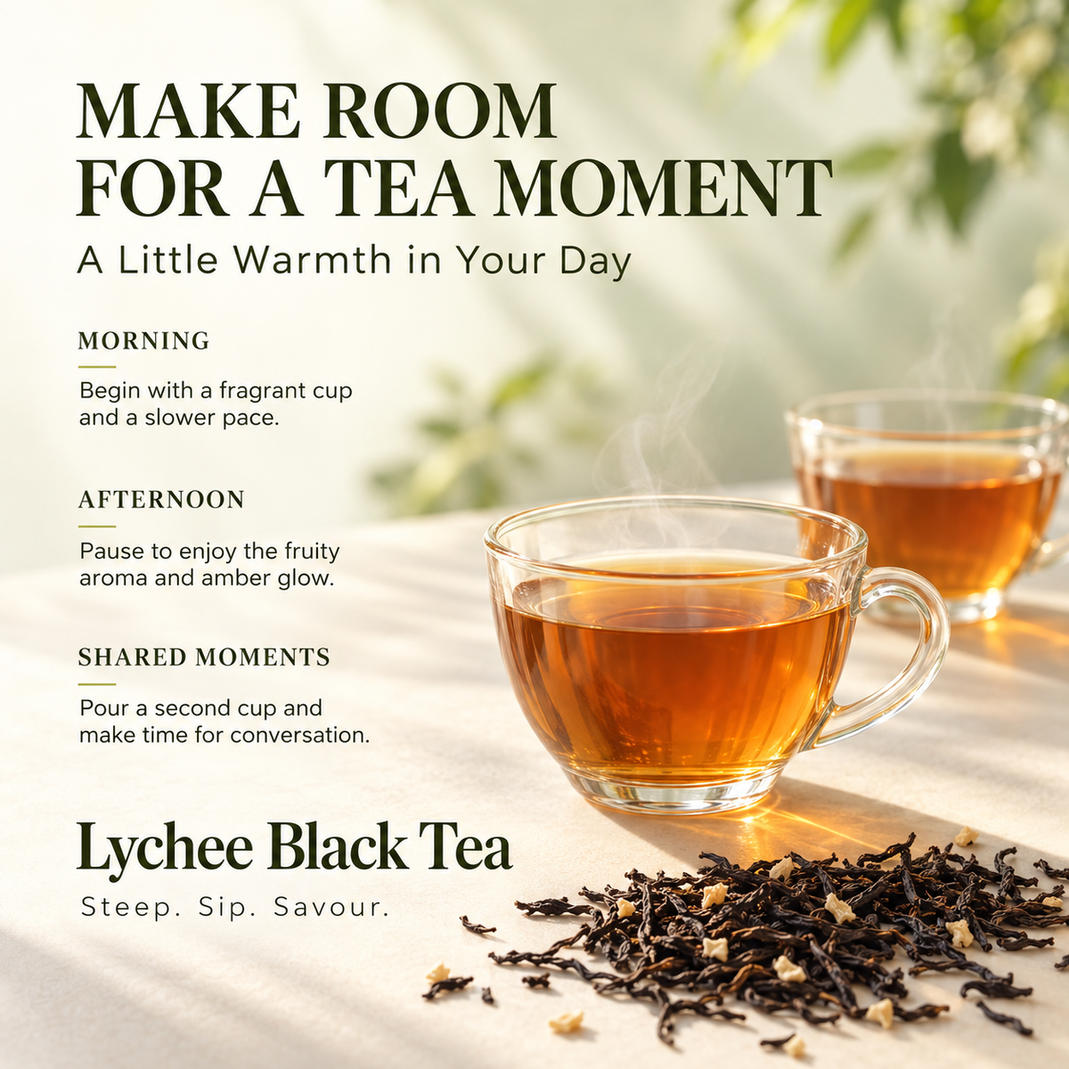 Lychee Black Tea – Chinese Fruity Loose Leaf Tea 100 g