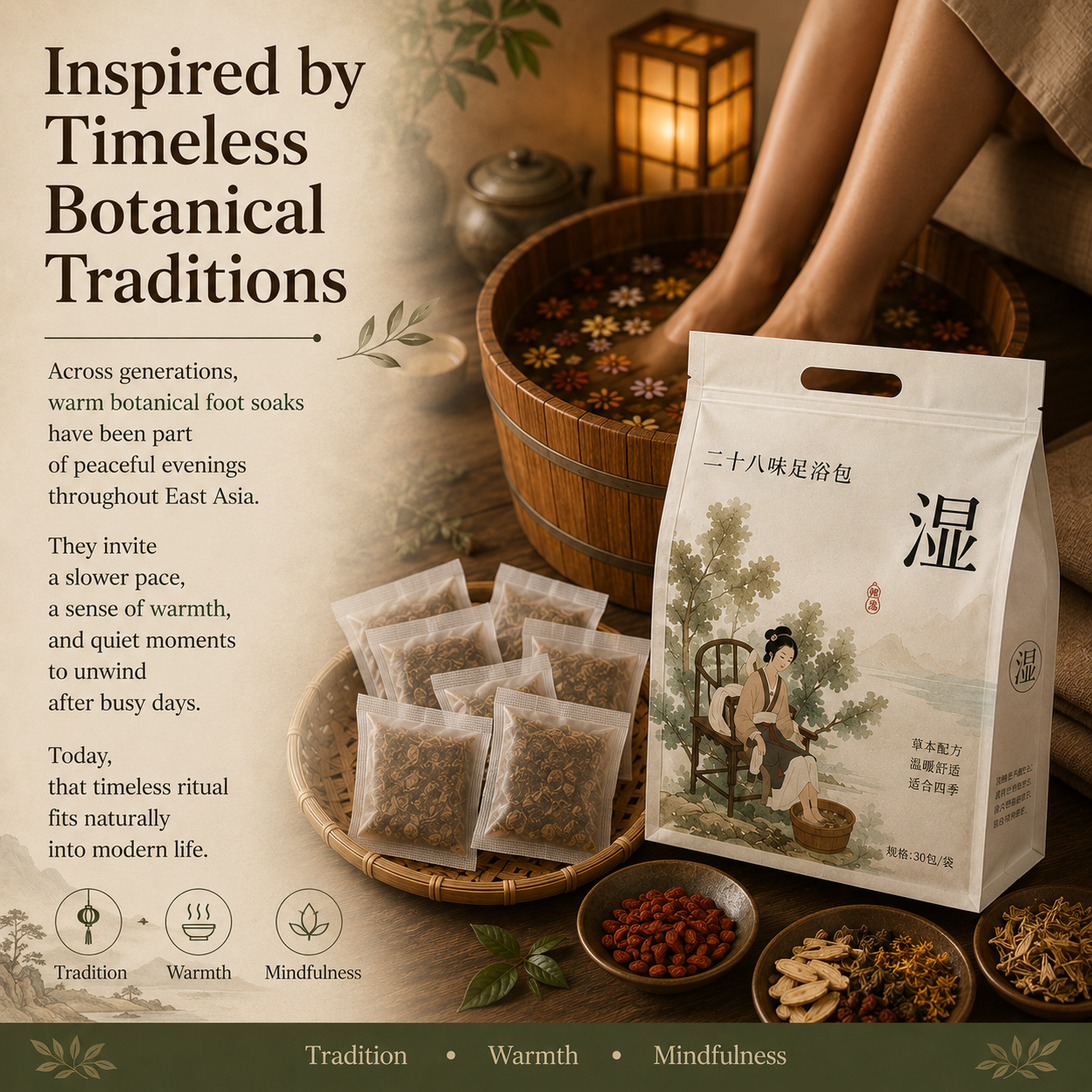 Herbal Foot Soak Bags for Daily Balance