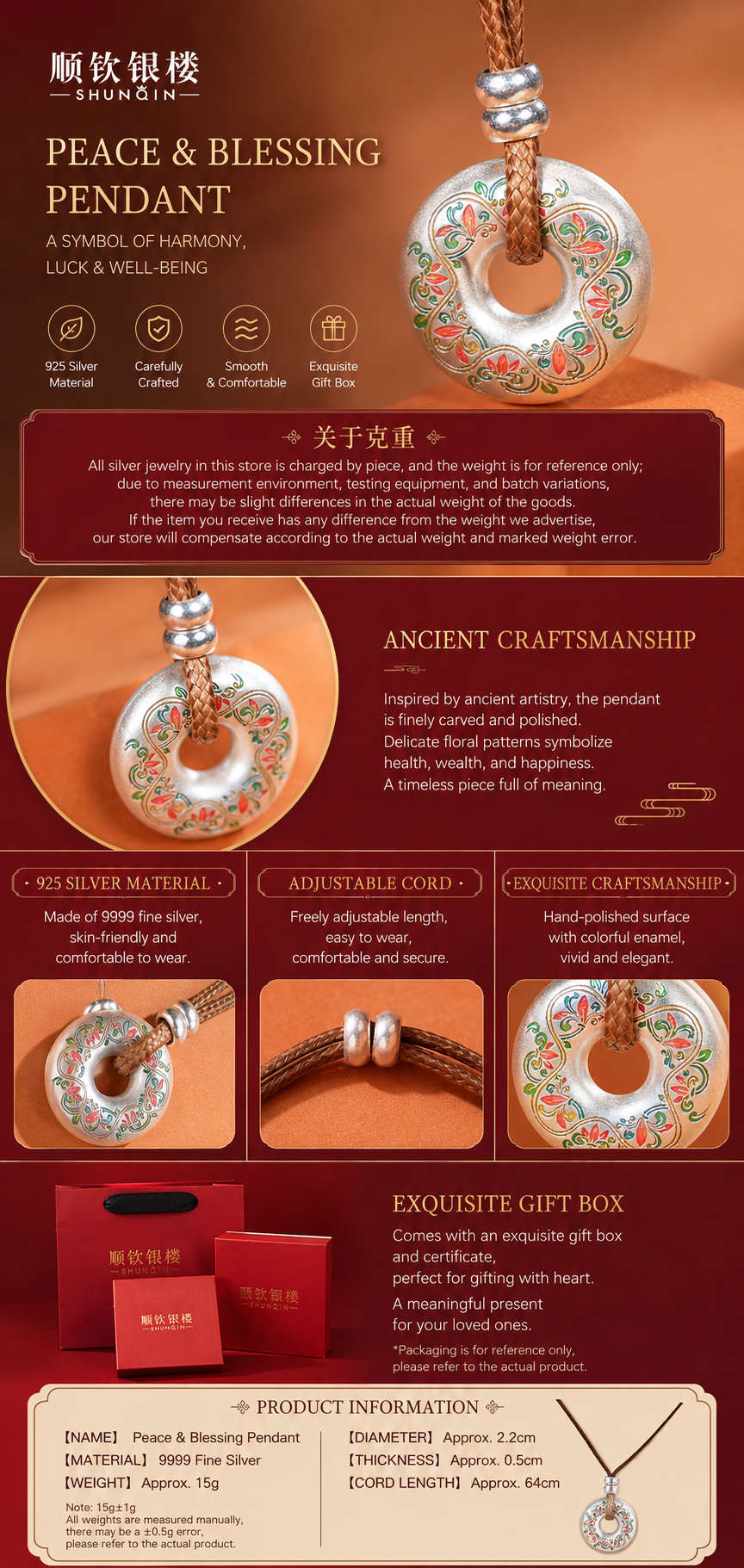 Harmony Circle™ Necklace | Symbol of Peace, Balance & Harmony