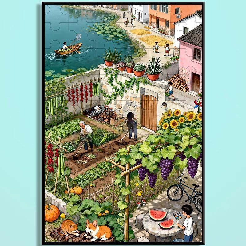 Tang Dynasty Chinese Wooden Jigsaw Puzzle – Ancient Chang'an Cityscape Puzzle, Guochao Art Puzzle, Premium Wooden Wall Decor For Adults