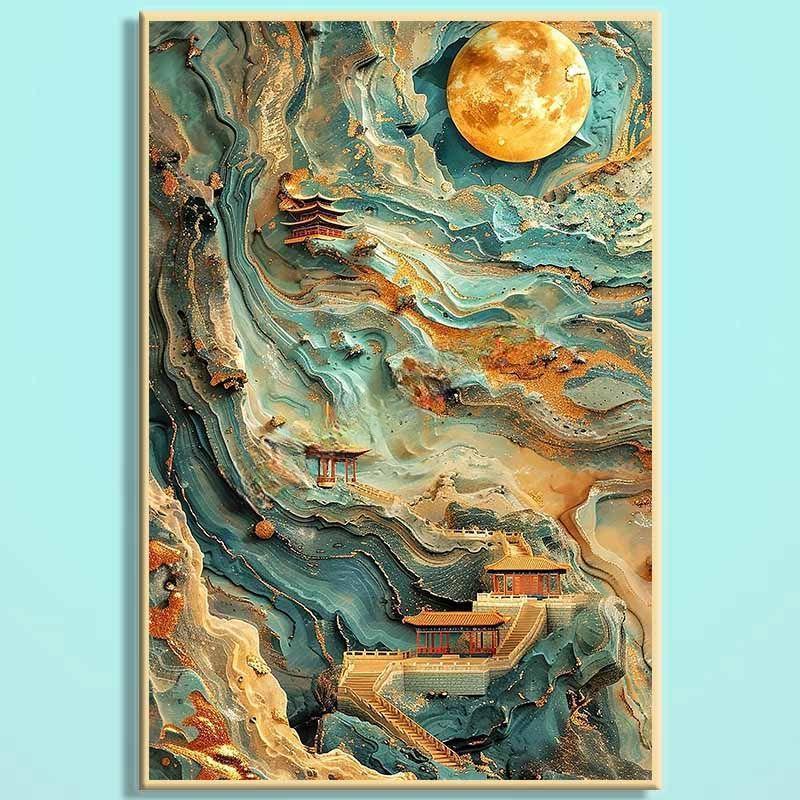 Dream Of Dunhuang Wooden Jigsaw Puzzle – Chinese Fantasy Art Puzzle, Silk Road Inspired Wooden Puzzle, Oriental Wall Decor For Adults