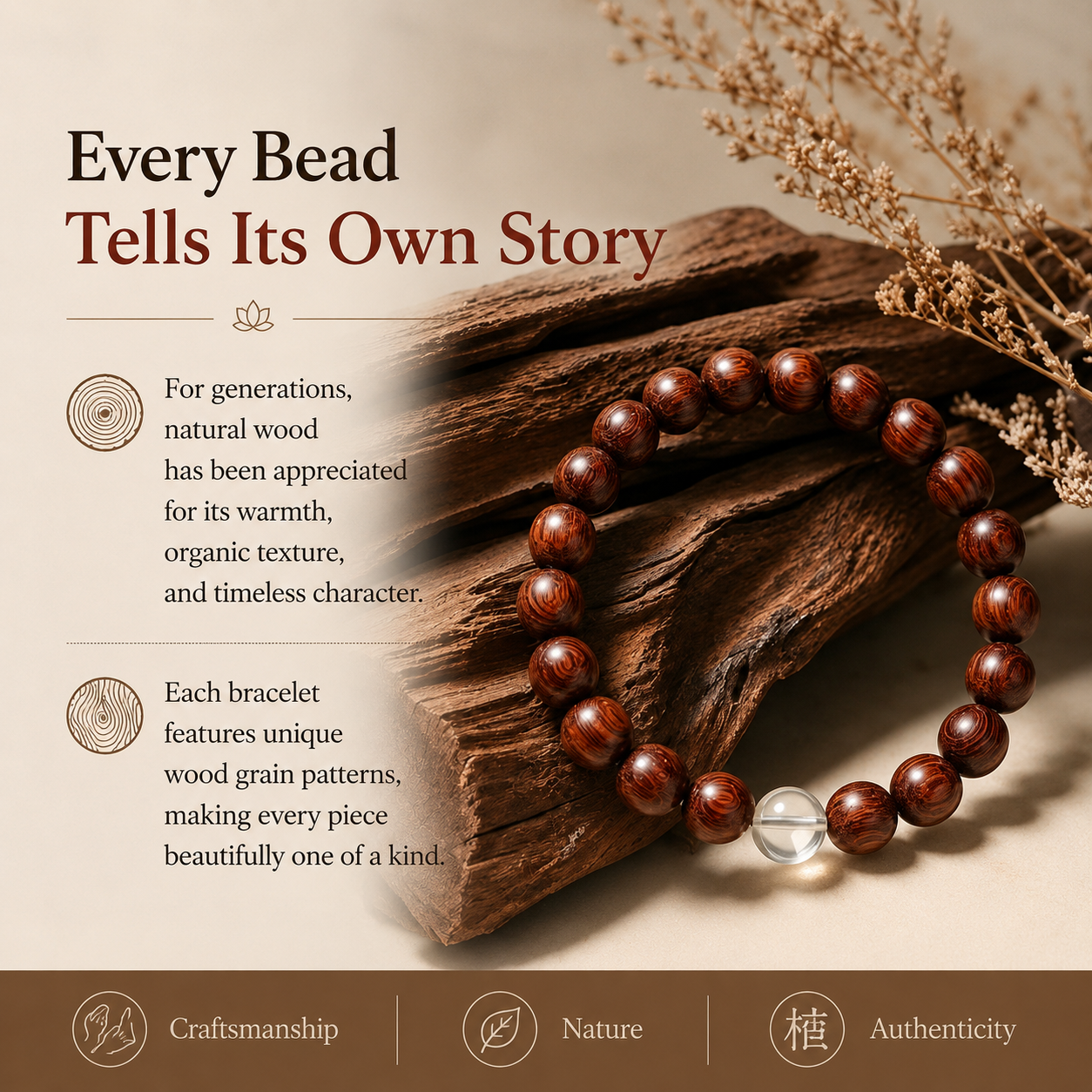 Sandalwood Serenity Bracelet