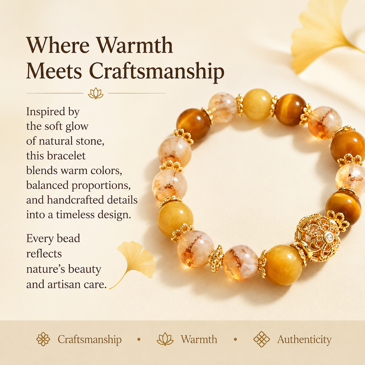 Golden Tiger Eye & Citrine Bracelet