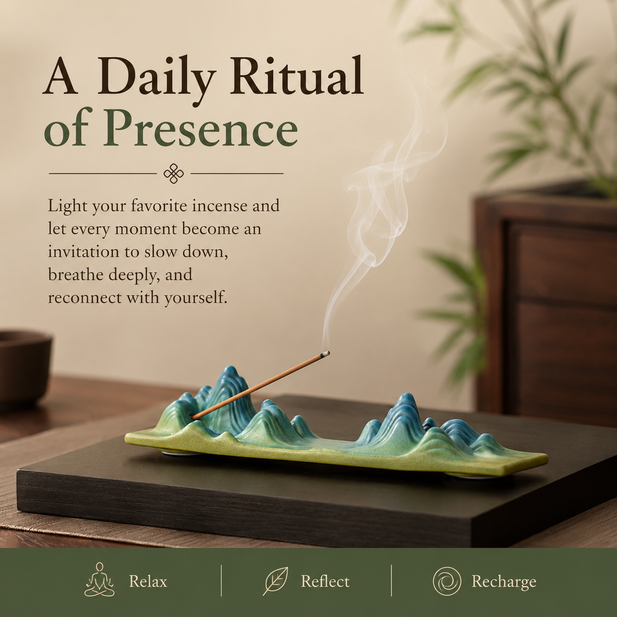 A Thousand Miles of Rivers and Mountains™ Incense Holder Set