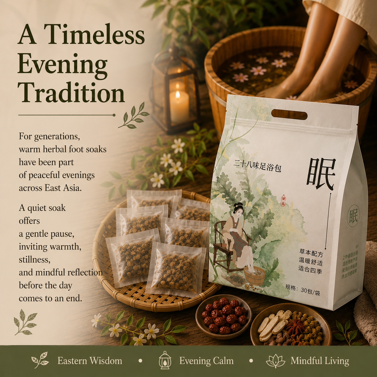 Comforting Herbal Foot Soak Bags