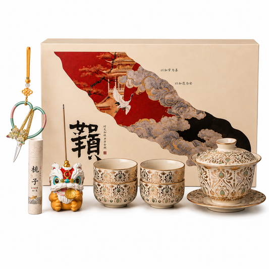 Imperial Blessings Tea Ceremony Gift Set™ | Luxury Chinese Gongfu Tea Set