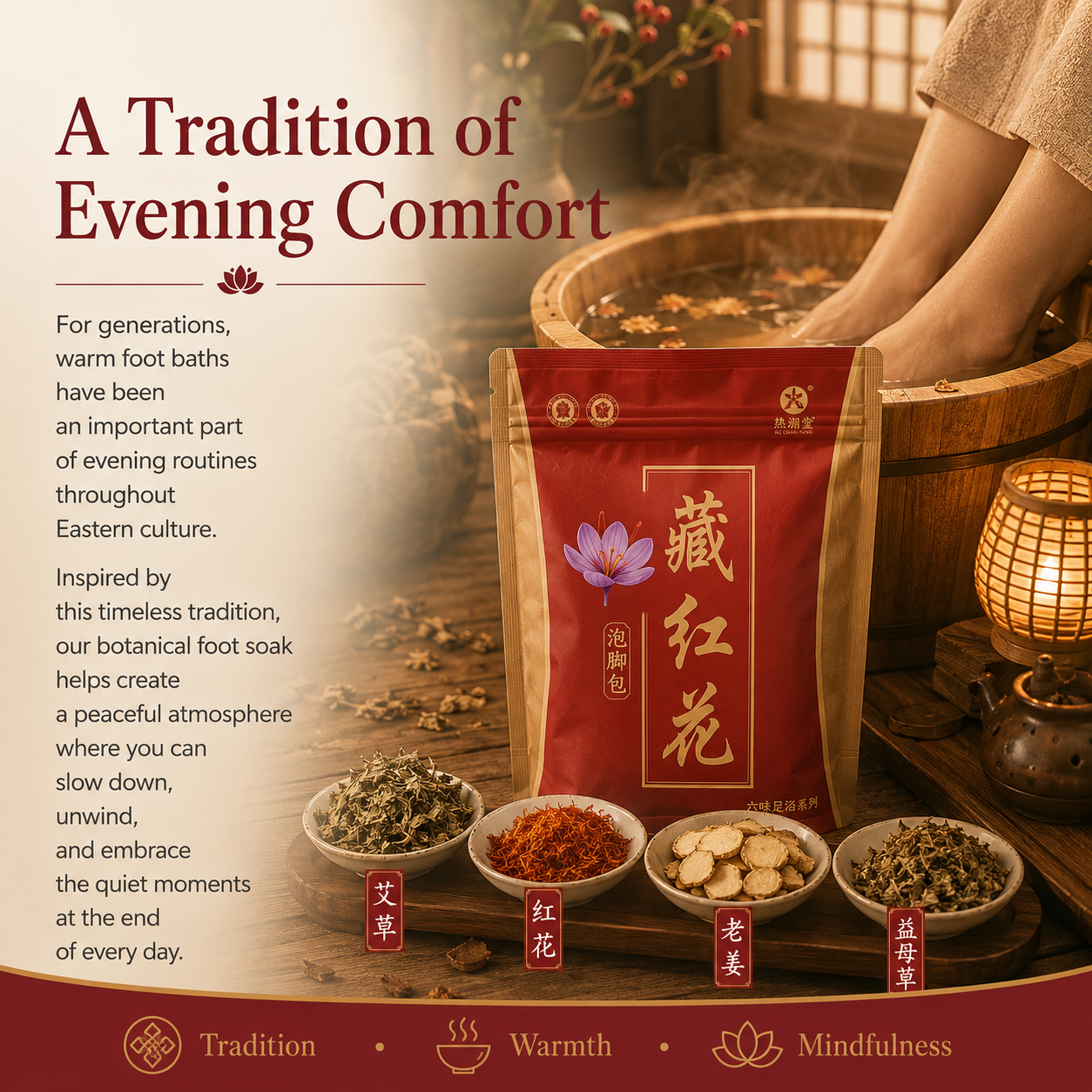 Safflower Herbal Foot Soak Powder