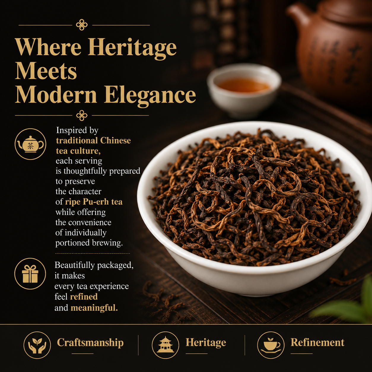 Premium Ripe Pu-erh Tea Pods Gift Box