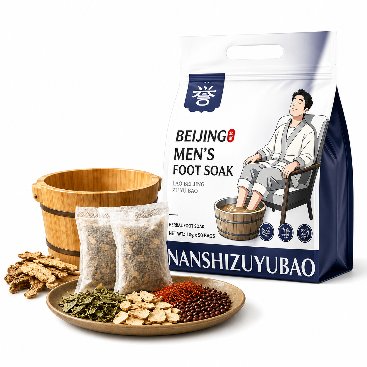 Panda Evening Recovery Foot Soak™ Traditional Herbal Wellness For Relaxation &amp; Recovery