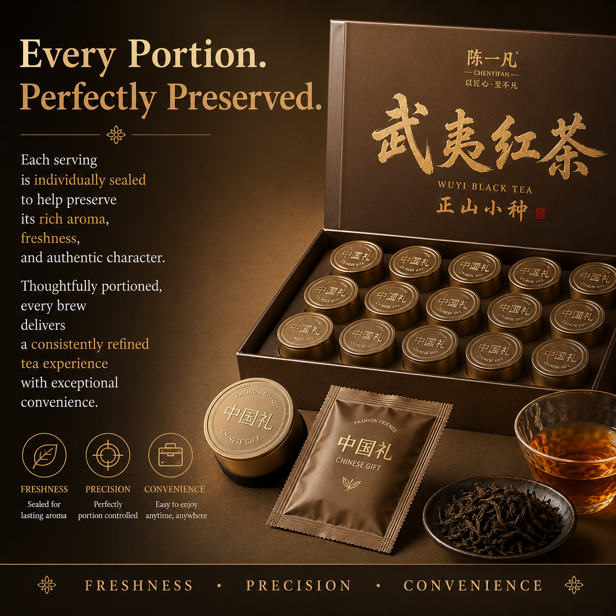 Premium Lapsang Souchong Black Tea Pods Gift Set