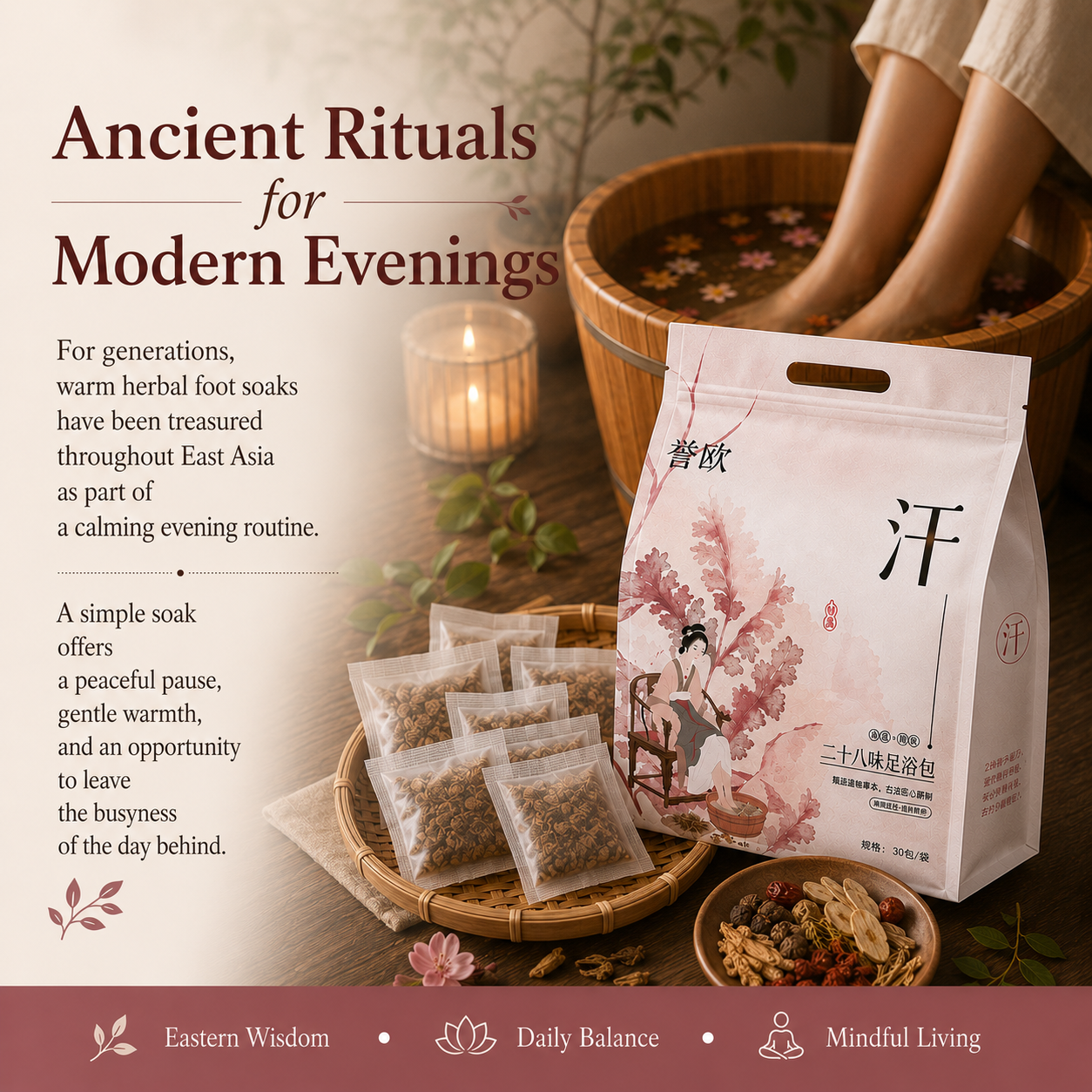 Herbal Foot Soak Bags for Active Recovery