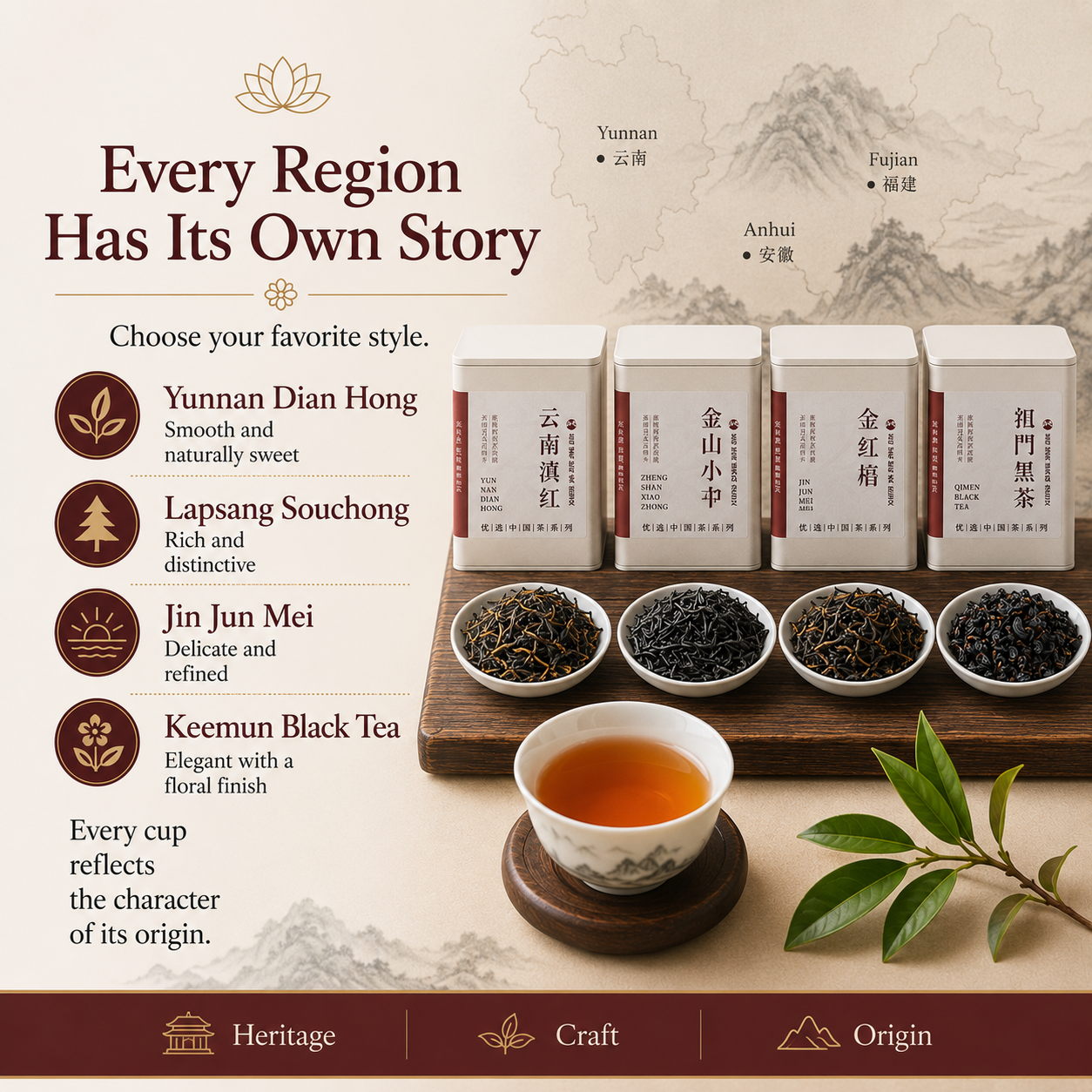 Chinese Premium Black Tea Collection