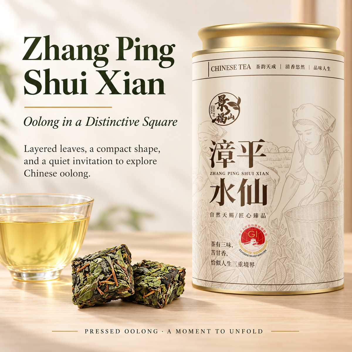 Premium Zhangping Shuixian Oolong Tea – Te Ji Pressed Tea 125 g