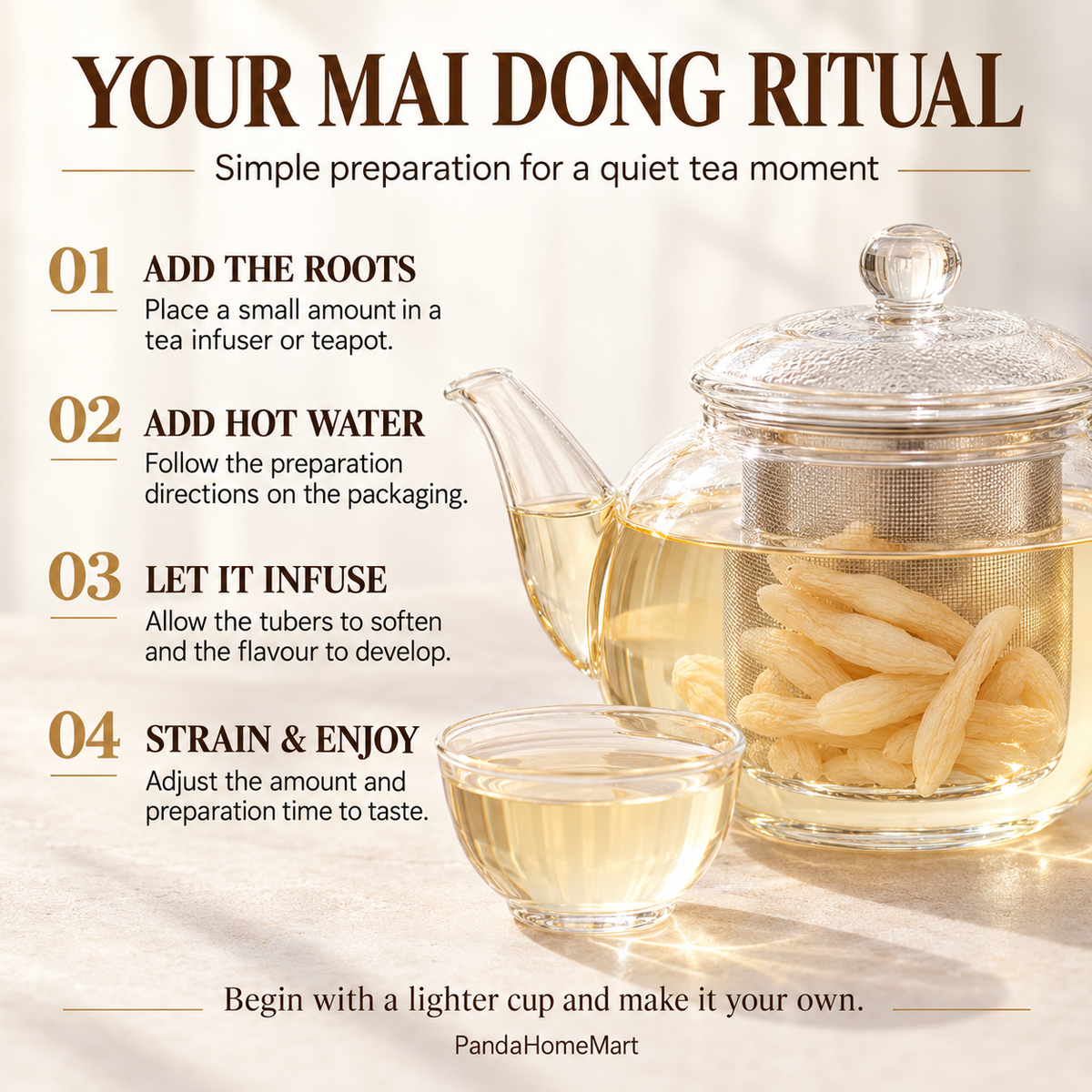 Premium Dried Mai Dong Root (Ophiopogon Root)™ -200g