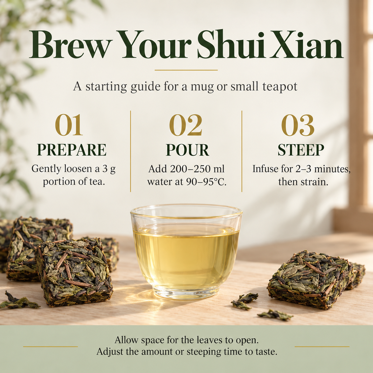 Premium Zhangping Shuixian Oolong Tea – Te Ji Pressed Tea 125 g