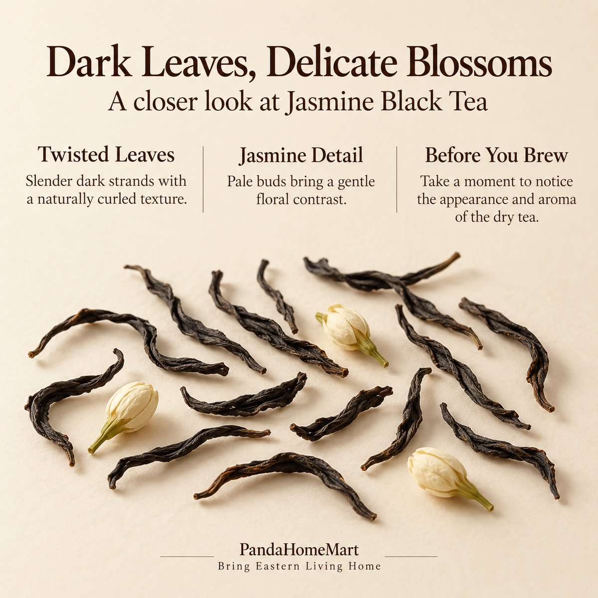 Jasmine Black Tea – Floral Chinese Loose Leaf Tea 150 g
