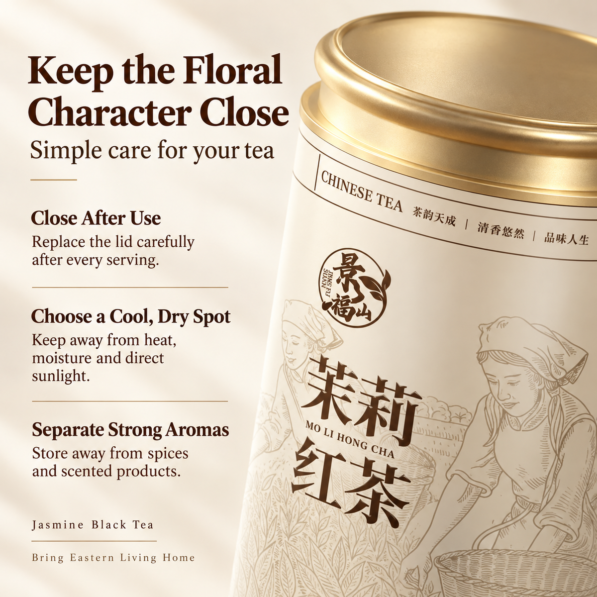 Jasmine Black Tea – Floral Chinese Loose Leaf Tea 150 g