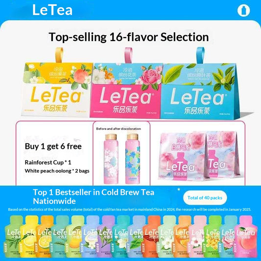 Oriental Wellness Tea Collection – LeTea Refreshing Cold Brew Tea for Energy, Calm & Happiness