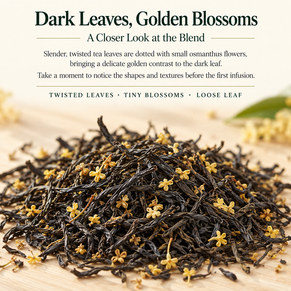 Osmanthus Black Tea – Floral Chinese Loose Leaf Tea 150 g