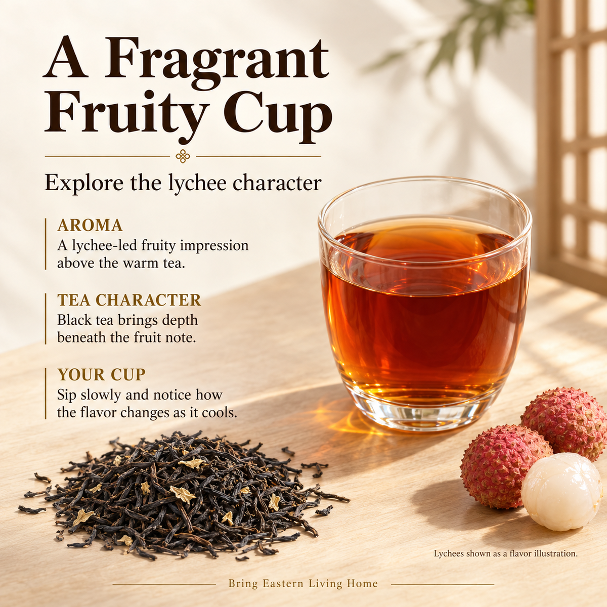 Lychee Black Tea – Fruity Chinese Loose Leaf Tea 180 g