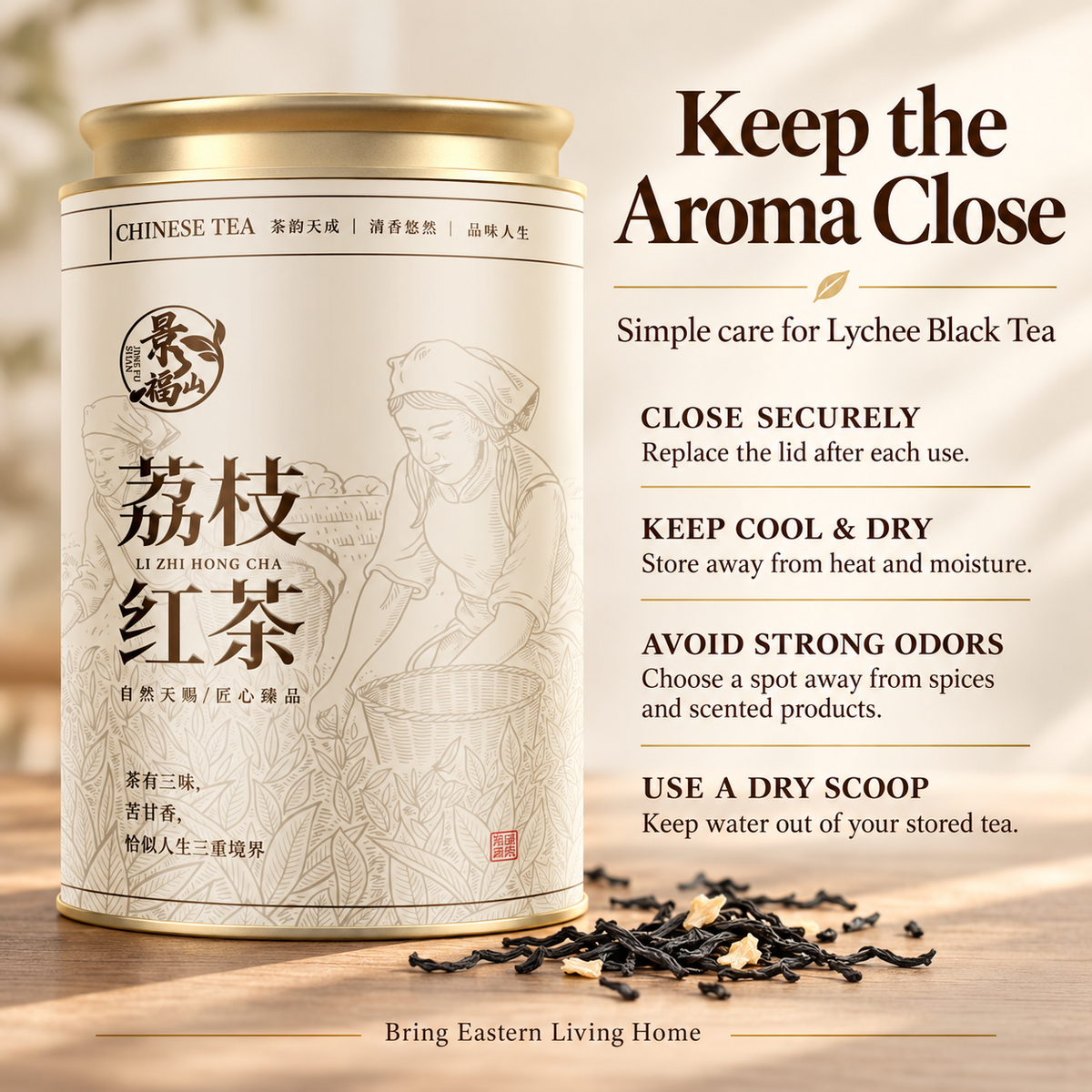 Lychee Black Tea – Fruity Chinese Loose Leaf Tea 180 g