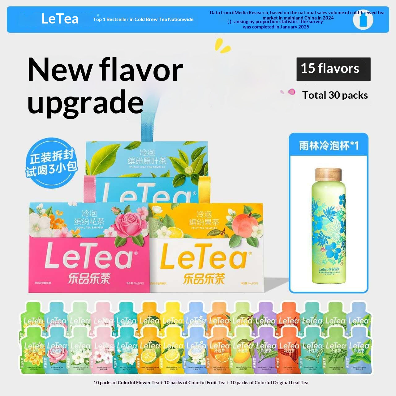 LeTea Premium Original Leaf Cold Brew Tea – Matcha, Oolong & Mint Tea Collection | Healthy Asian Tea for Clean Energy & Mindful Living (Copy)