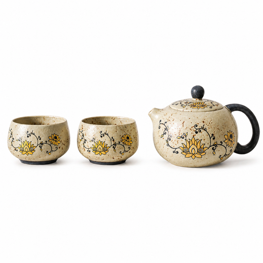 Lotus Serenity Ceramic Teapot Set™