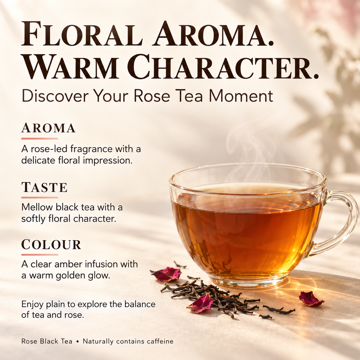 Rose Black Tea – Floral Chinese Loose Leaf Tea 250 g