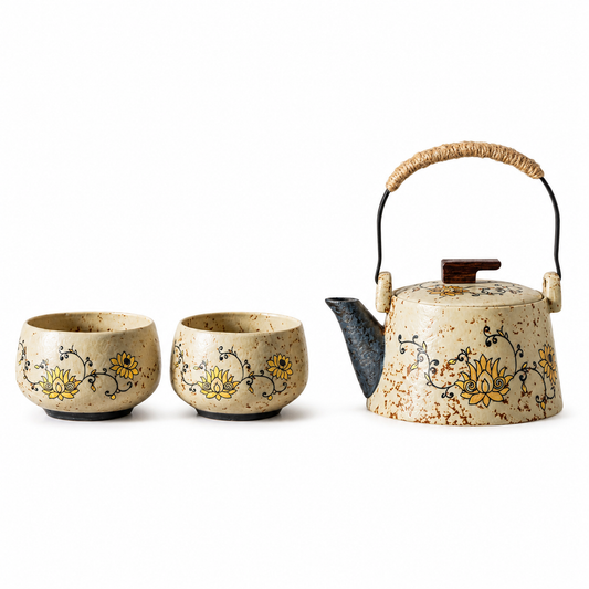Lotus Serenity Ceramic Teapot Set™