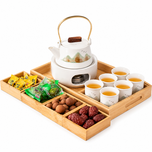 Mountain Serenity Warming Tea Set | Ceramic Tea Gift Set