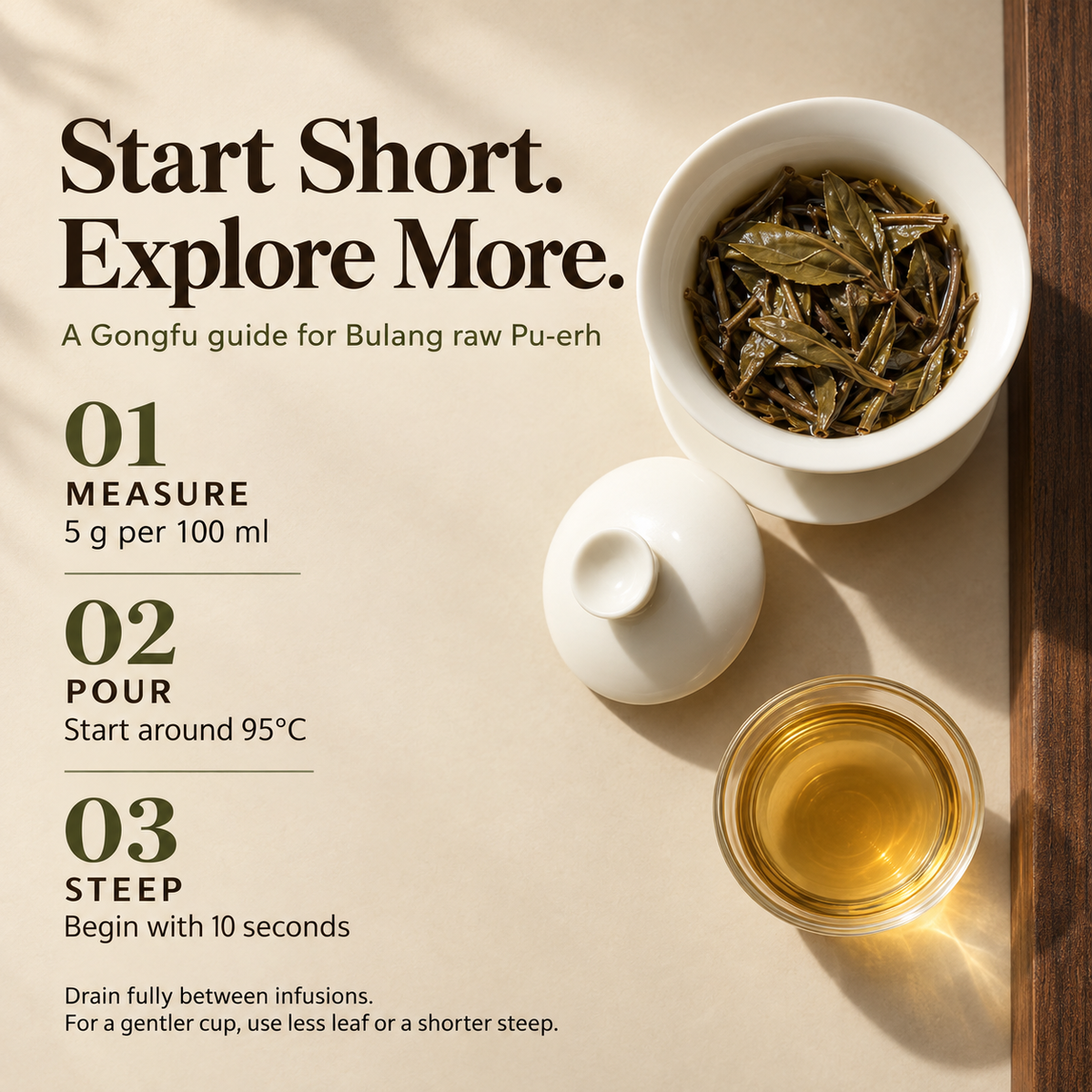 Bulang Mountain Raw Pu-erh Tea – 35 g
