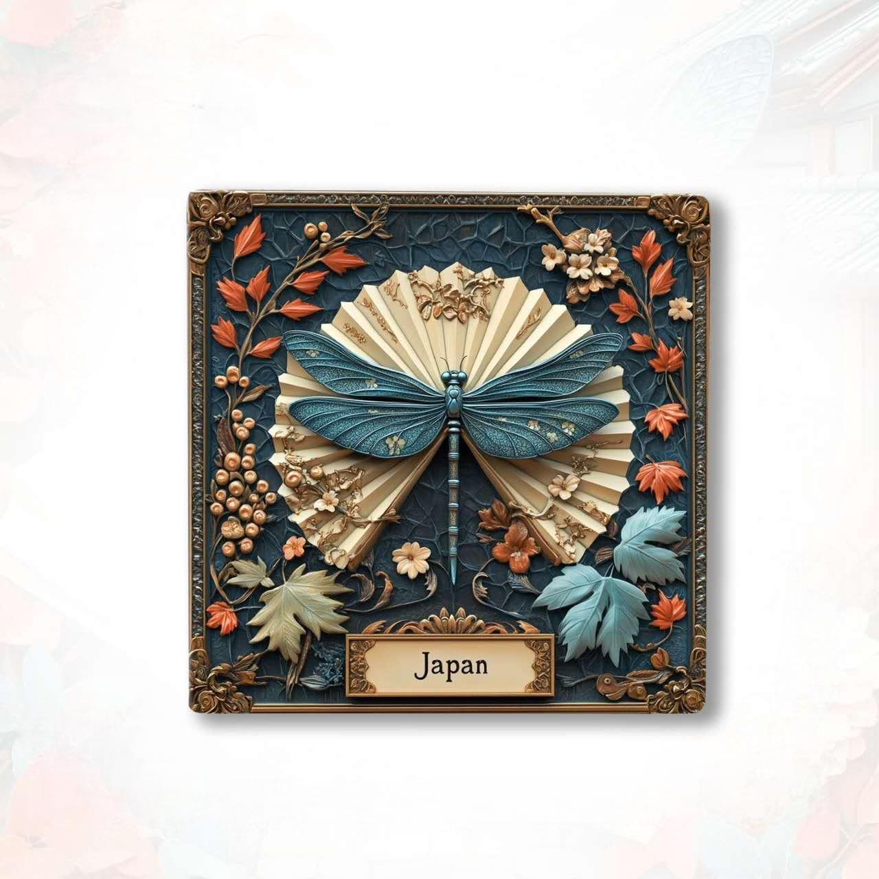 Japan Cultural Collection Fridge Magnet Set™ (Set of 5) Tokyo • Osaka • Maneki Neko • Japanese Cuisine • Traditional Japanese Art