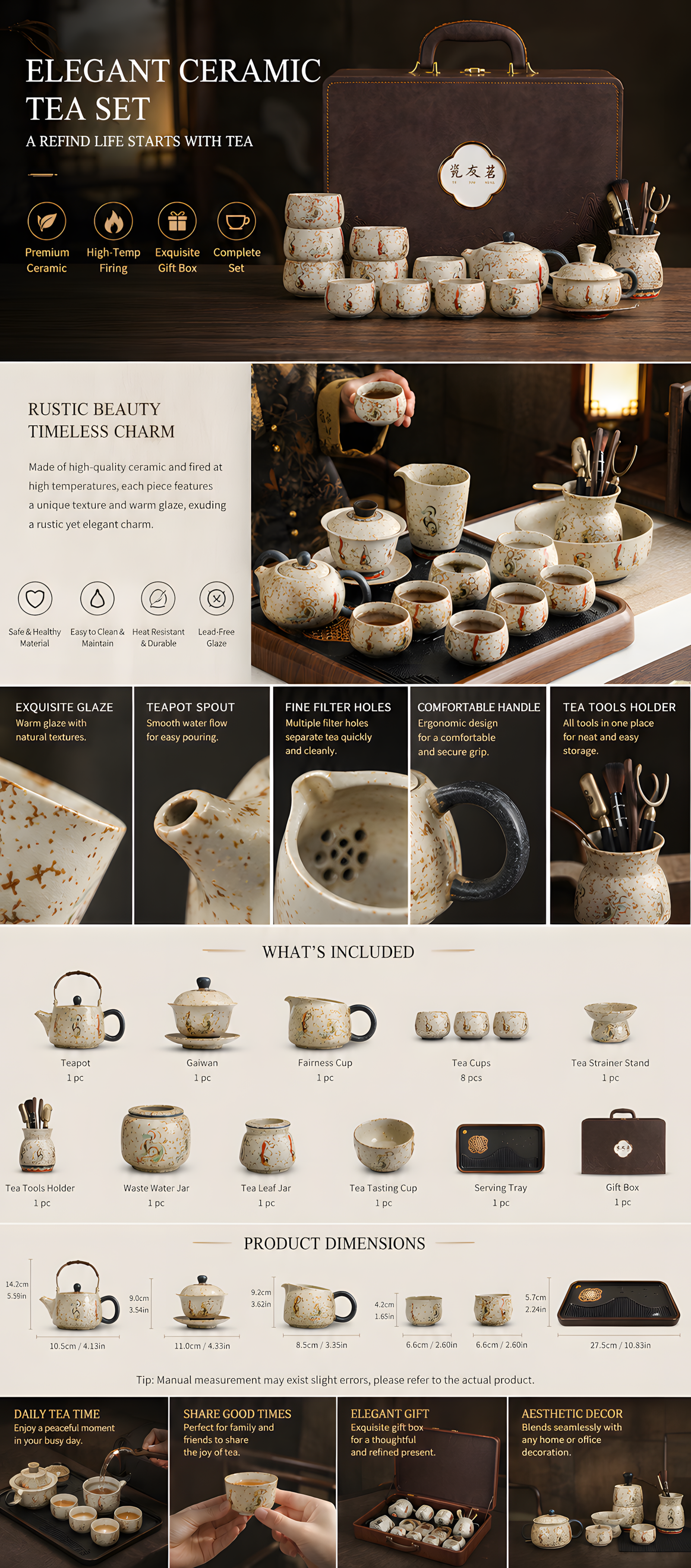 Dunhuang Celestial Gongfu Tea Ceremony Gift Set | Luxury Chinese Tea Set