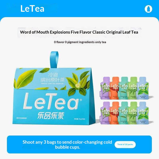 LeTea Premium Original Leaf Cold Brew Tea – Matcha, Oolong & Mint Tea Collection | Healthy Asian Tea for Clean Energy & Mindful Living
