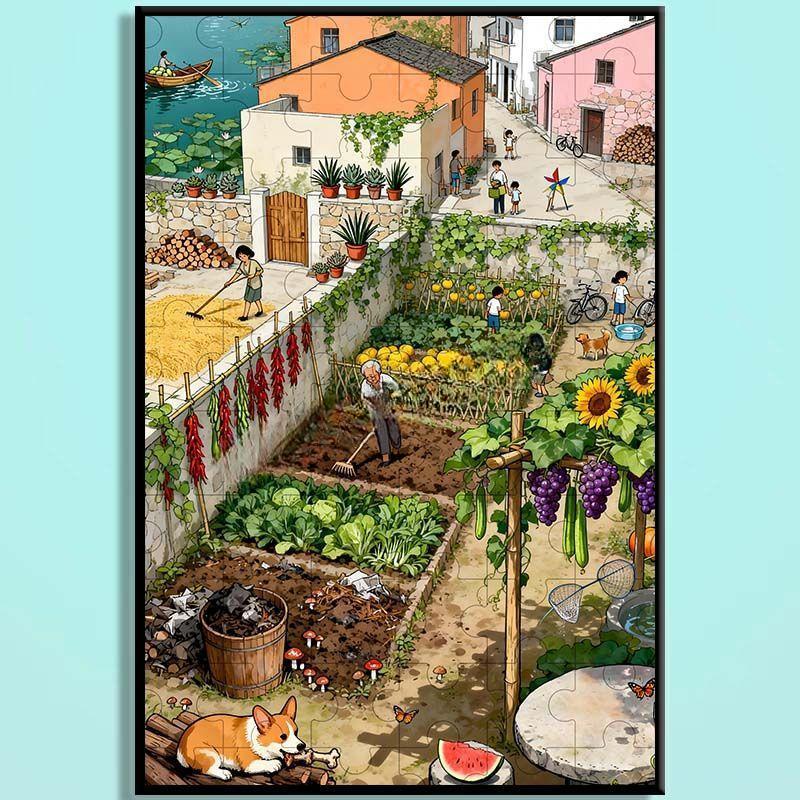 Tang Dynasty Chinese Wooden Jigsaw Puzzle – Ancient Chang'an Cityscape Puzzle, Guochao Art Puzzle, Premium Wooden Wall Decor For Adults
