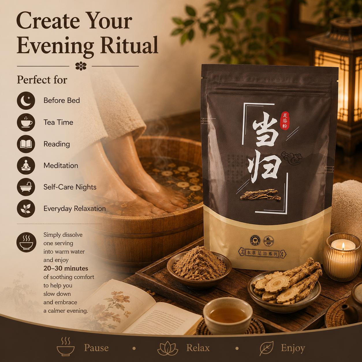 Angelica Herbal Foot Soak Powder