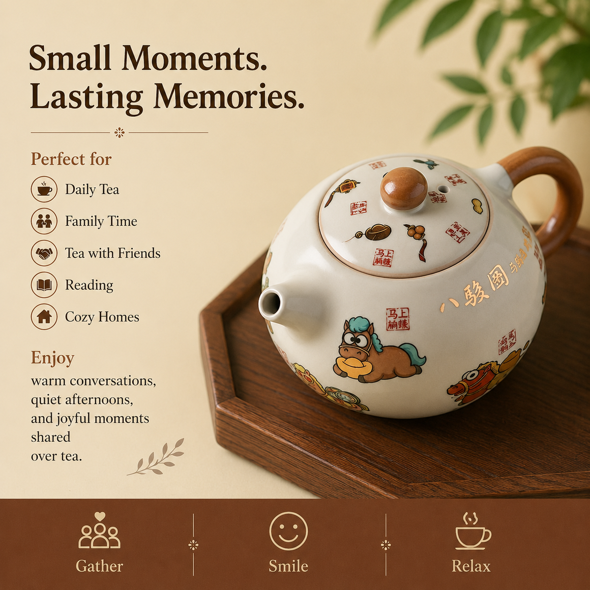 Cartoon Lucky Horse Kung Fu Tea Set™