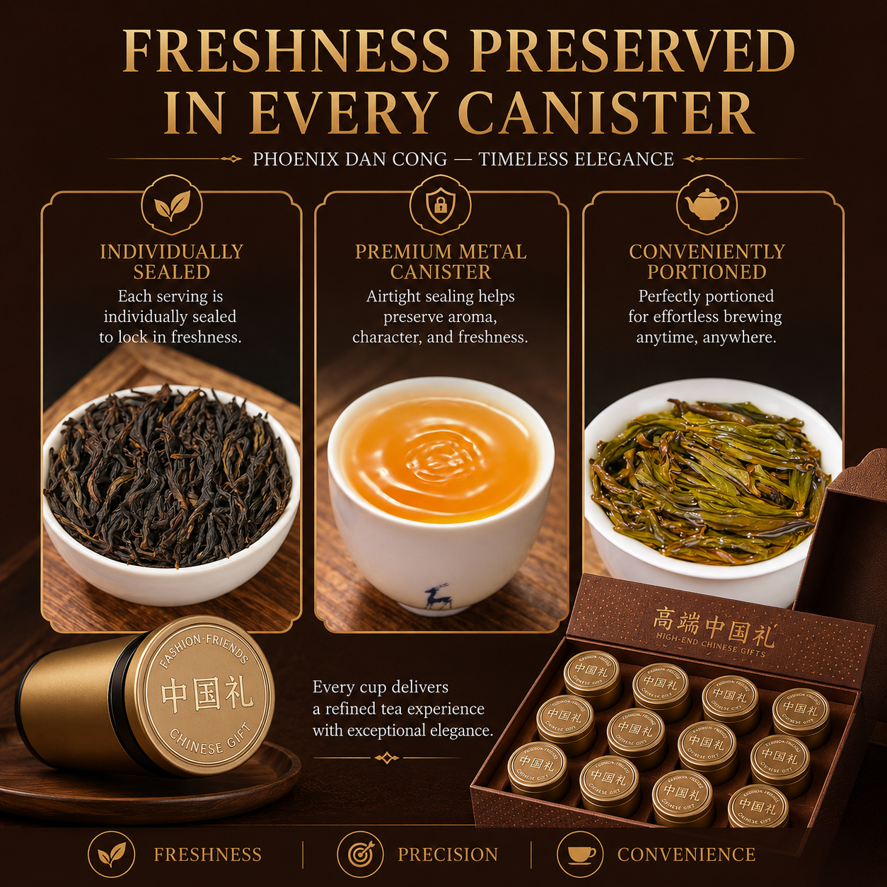 Premium Phoenix Dan Cong Oolong Tea Pods Gift Set
