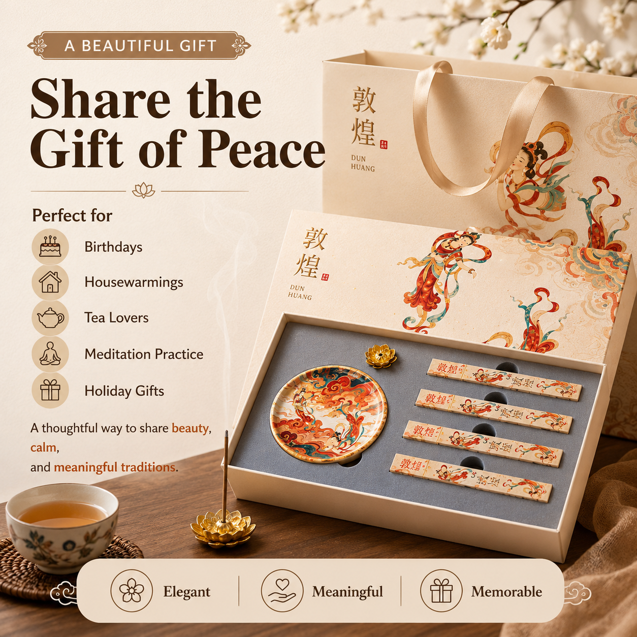 Dunhuang Flying Apsaras™ Incense Gift Set