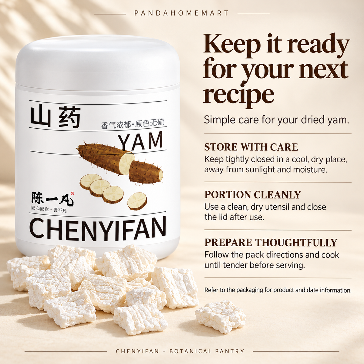 Chinese Yam Granules for Congee and Grain Porridge