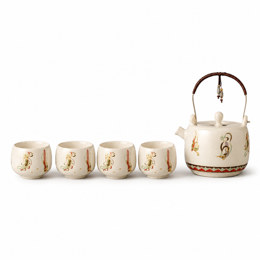 Dunhuang Flying Apsaras Ceramic Teapot Gift Set™ | Chinese Luxury Tea Set