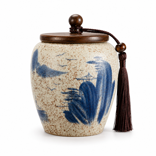 Mountain Serenity Ceramic Tea Canister™